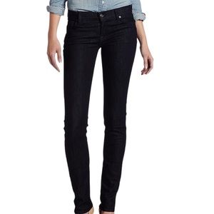 7 For All Mankind Roxanne High Waist Darkwash Slim Fit Jeans Size 14